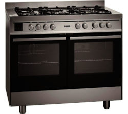 Aeg 49190GO-MN 100 Dual Fuel Range Cooker - Stainless Steel